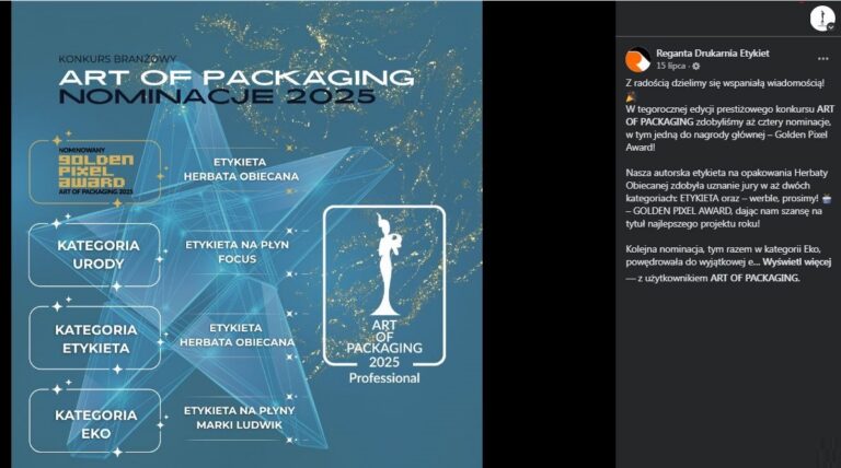 facebook Reganta nominacje 2